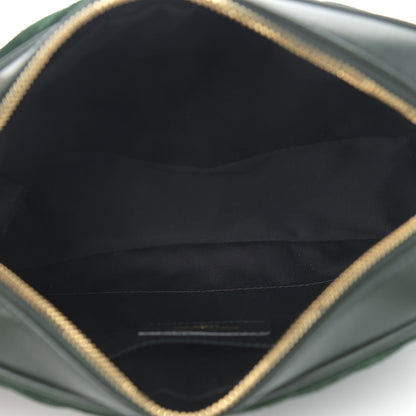 Saint Laurent Suede Calfskin Monogram Lou Camera Bag Vert Fonce 5 of 10