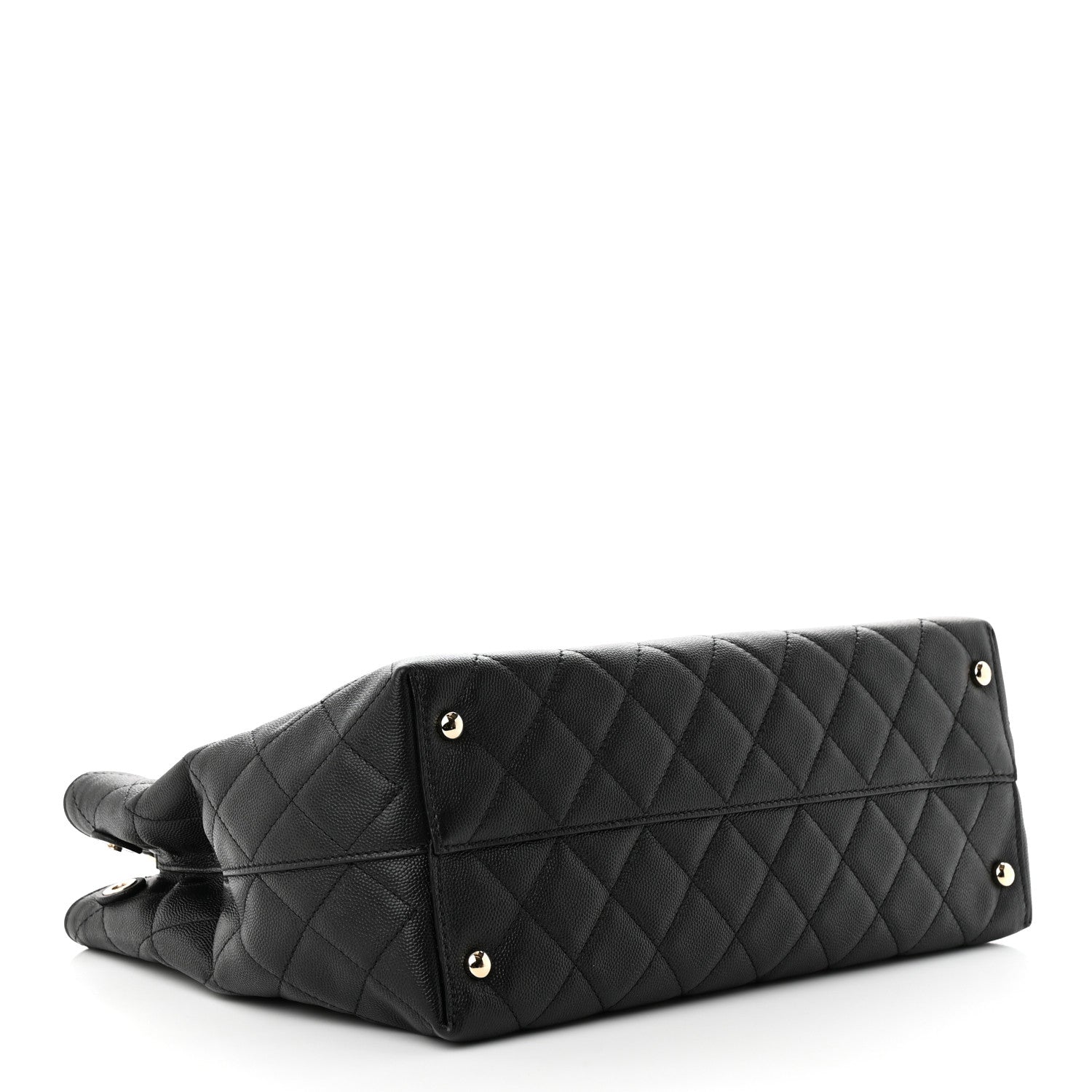 Chanel Caviar Quilted Small Shopping Tote Black 4 of 11