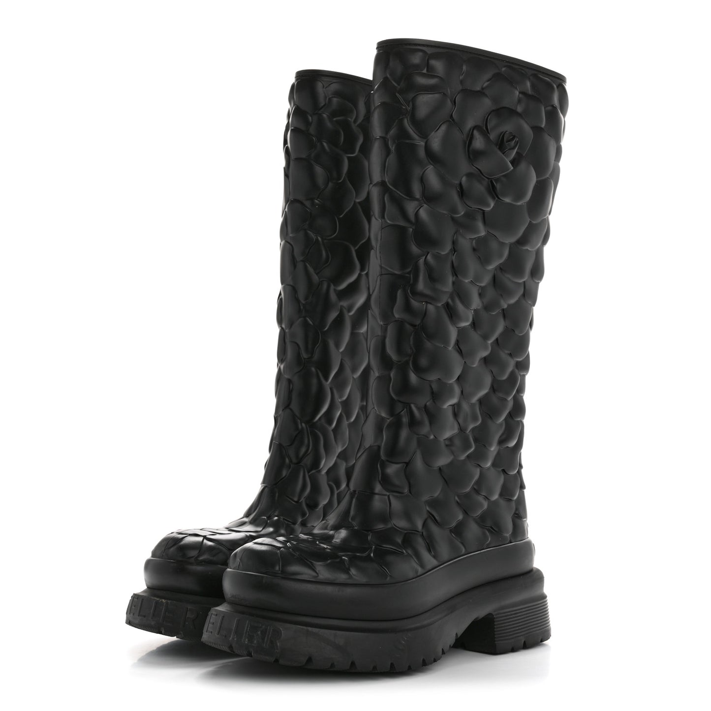 Rubber Atelier 03 Rose Edition 30/50mm Tall Rainboots 35 Black
