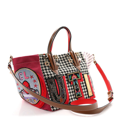 Christian Louboutin Canvas Embroidered Calfskin Caracaba Tote Multicolor 3 of 9