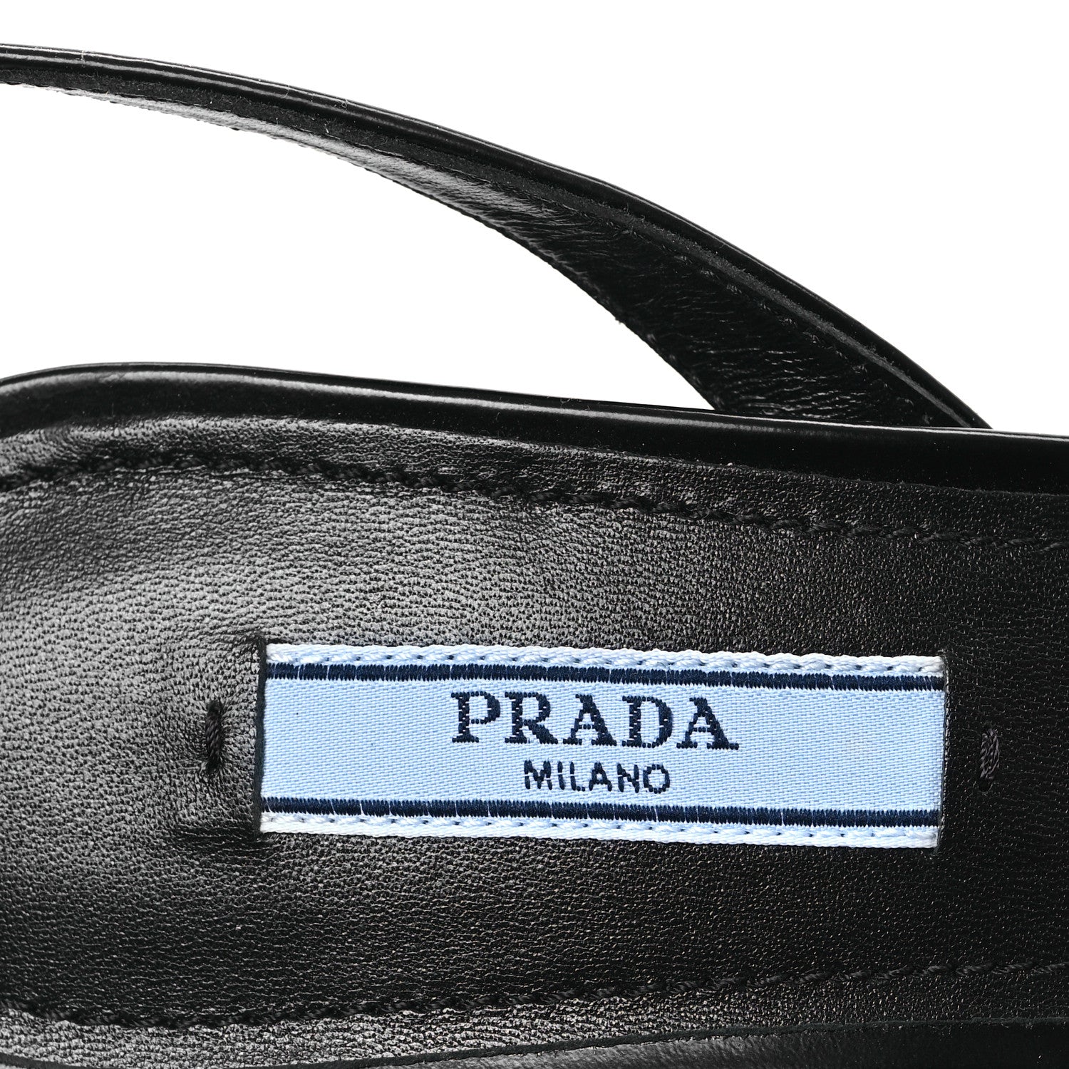 Prada Spazzolato Metal Triangle Logo Ankle Strap 100mm Sandals 37 Black 7 of 8