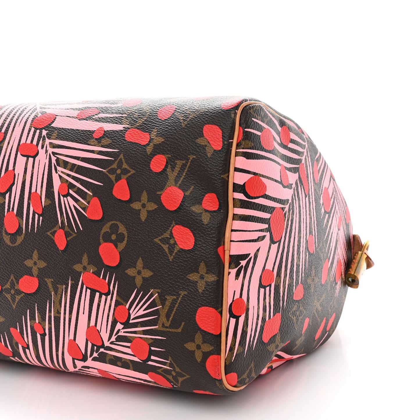 Monogram Jungle Dots Speedy 30 Sugar Pink Poppy
