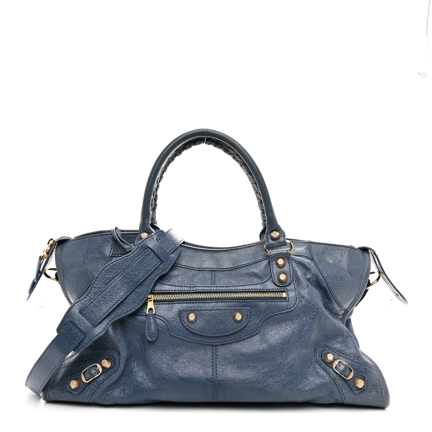 Balenciaga Agneau Giant 12 Gold Hardware Part Time Bleu Persan 1 of 12
