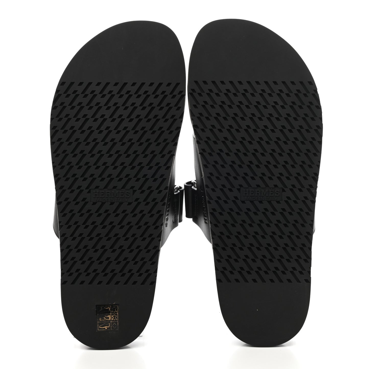 Calfskin Mens Chypre Sandals 43 Black