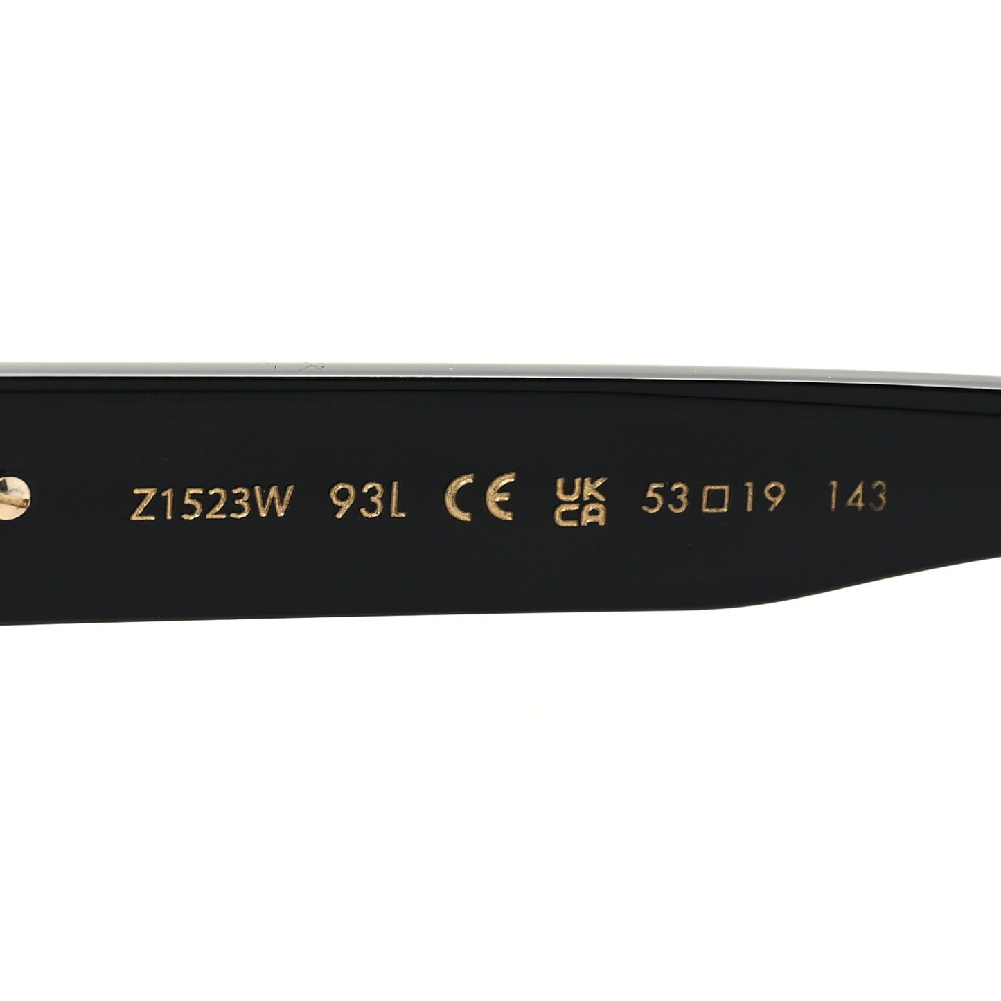 Acetate My Monogram Square Sunglasses Z1523W Black