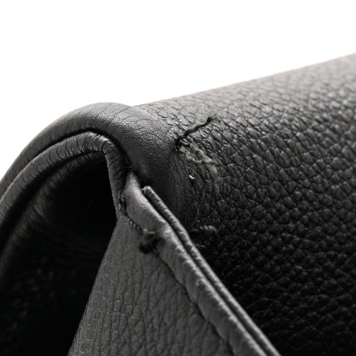 Grained Calfskin Quilted Large Casual Rock Backpack Black