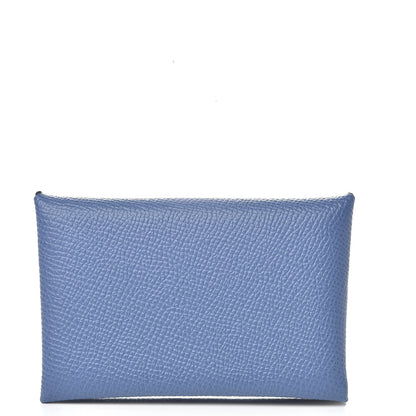 Hermes Epsom Calvi Card Case Bleu Brighton 1 of 8