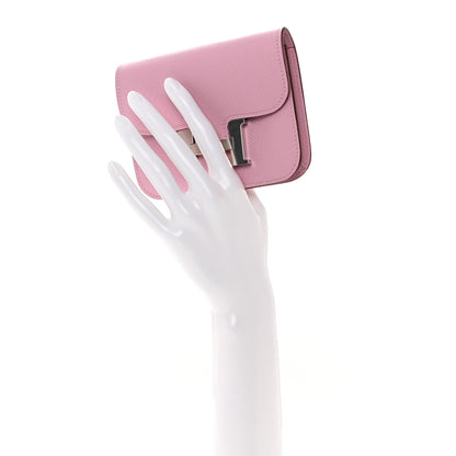 Hermes Epsom Constance Slim Wallet Mauve Sylvestre 2 of 10