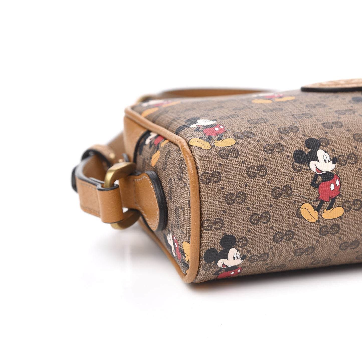 X DISNEY Mini Vintage GG Supreme Monogram Mickey Mouse Shoulder Bag Beige Vintage Sun Oil