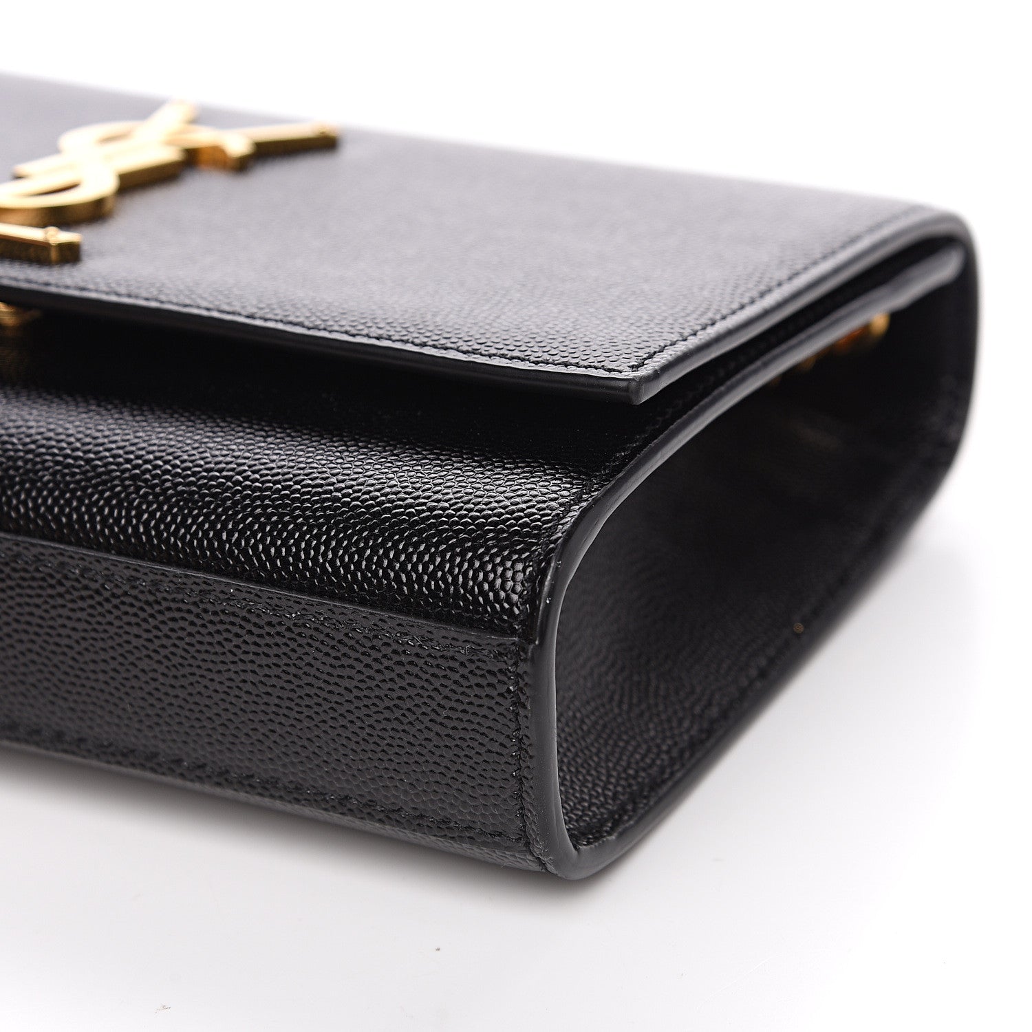 Saint Laurent Grain De Poudre Small Monogram Kate Satchel Black 8 of 9