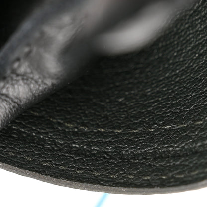 Hermes Milo Lambskin Grigri Rodeo Robeo 24 Bag Charm PM Black Vert Mangrove Celeste 3 of 5