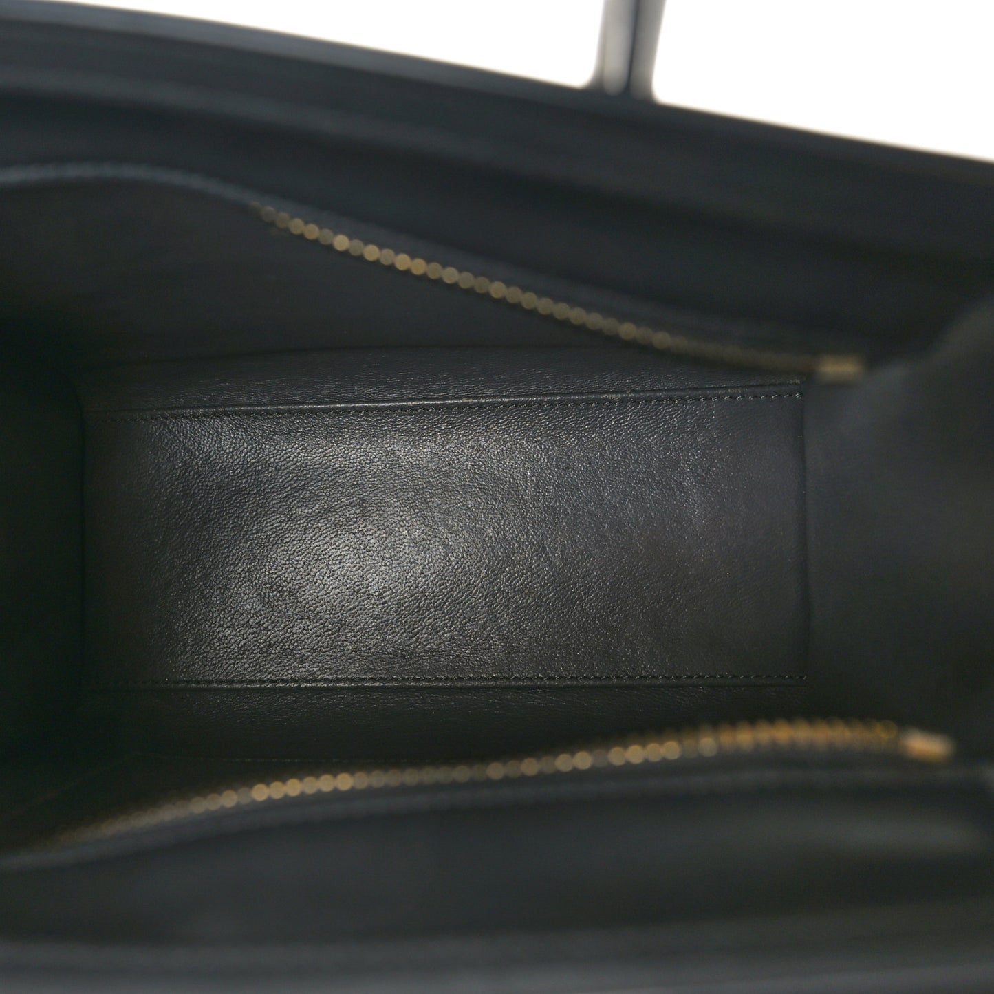 Baby Grained Calfskin Nubuck Nano Tri-Color Luggage Black Butter Light Taupe