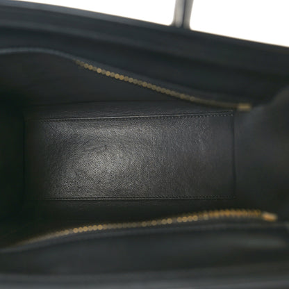 Celine Baby Grained Calfskin Nubuck Nano Tri-Color Luggage Black Butter Light Taupe 5 of 10