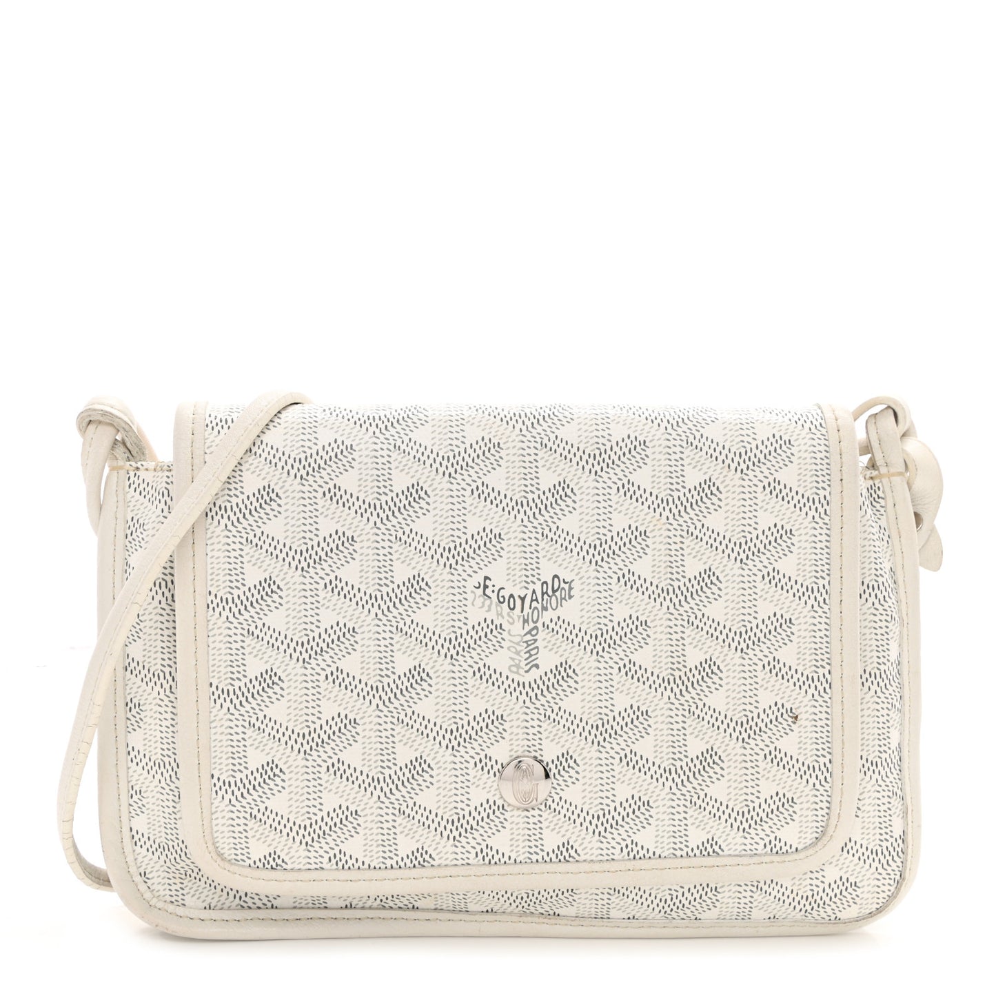 Goyardine Plumet Wallet Clutch White