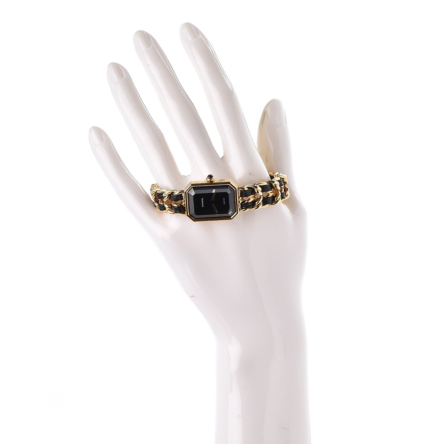 Stainless Steel Lambskin 20mm Chain Premiere Quartz Watch Gold L