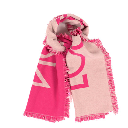 Louis Vuitton Wool Cashmere Echarpes Team Scarf Pink 1 of 3