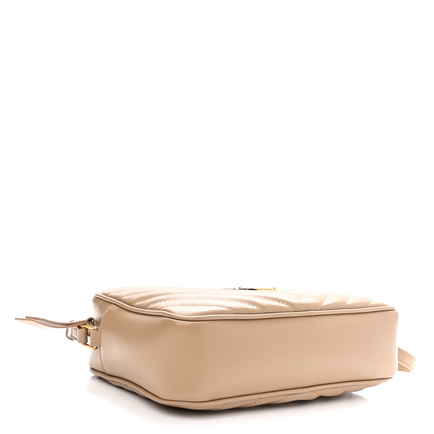 Saint Laurent Calfskin Matelasse Monogram Lou Camera Bag Dark Beige 3 of 8