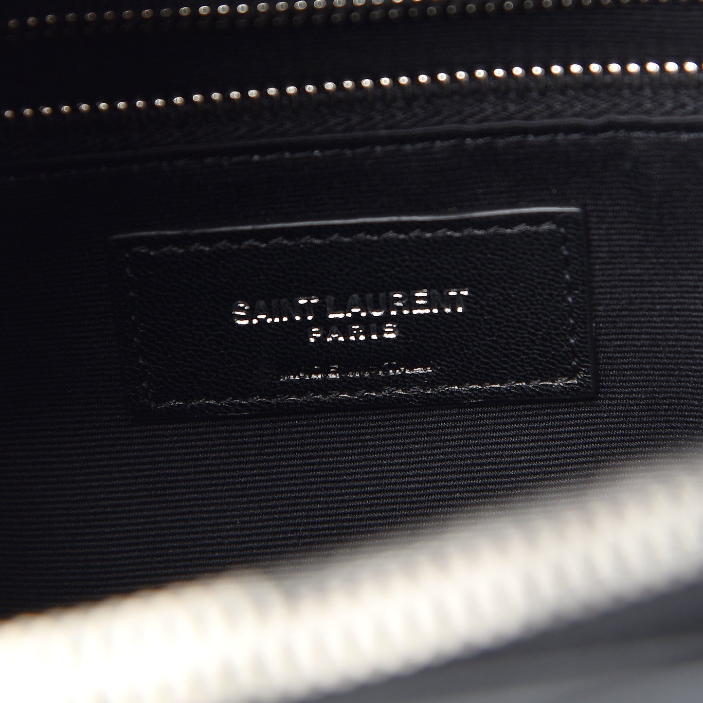 Calfskin Y Quilted Monogram Large Loulou Shopper Black