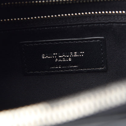 Saint Laurent Calfskin Y Quilted Monogram Large Loulou Shopper Black 6 of 9