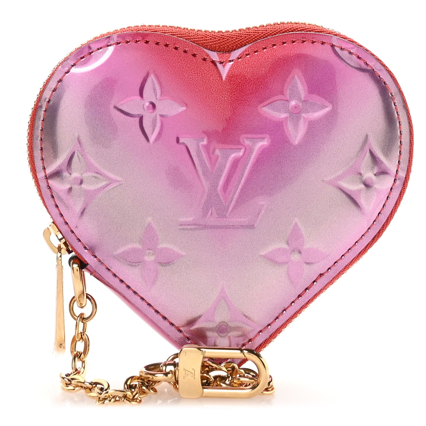 Vernis Heart Coin Purse Pink Red