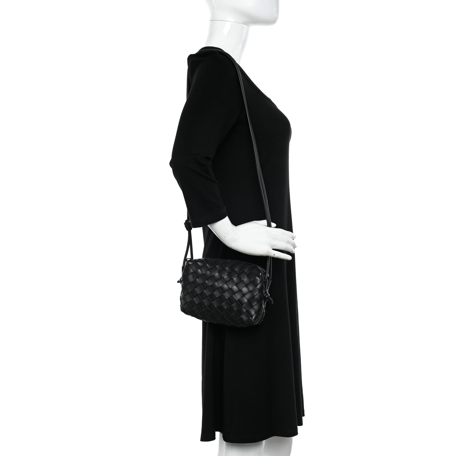 Bottega Veneta Nappa Intrecciato Mini Loop Camera Bag Space 2 of 9