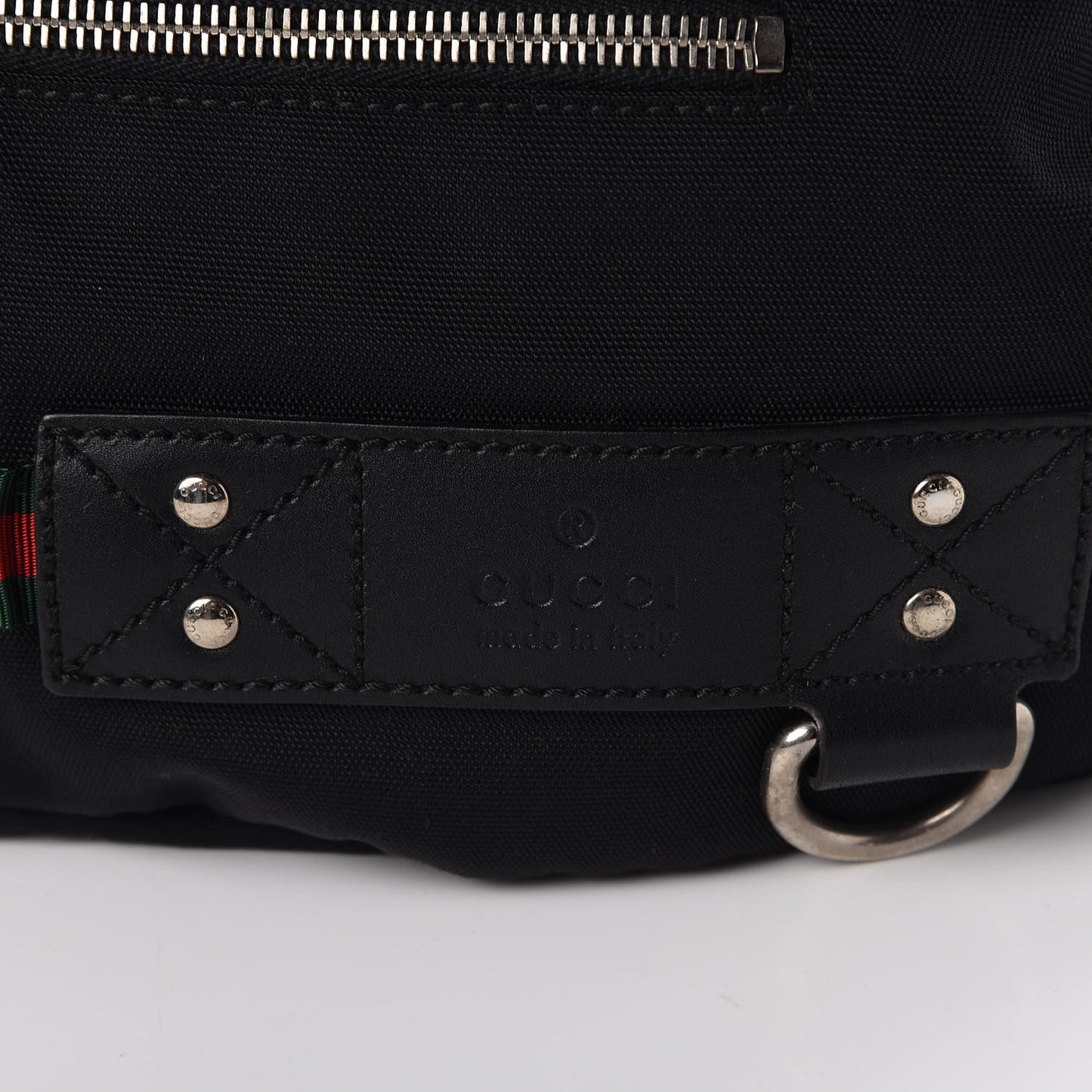 Nylon Web Belt Bag Black