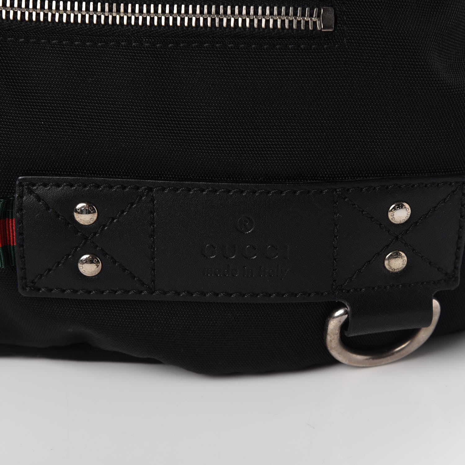 Gucci Nylon Web Belt Bag Black 10 of 11