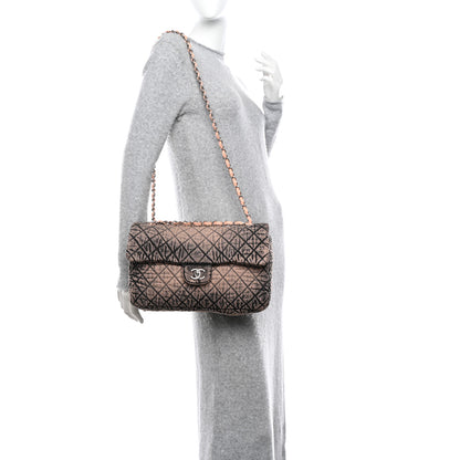 Chanel Denim Quilted Denimpression Flap Rose Clair 2 of 9