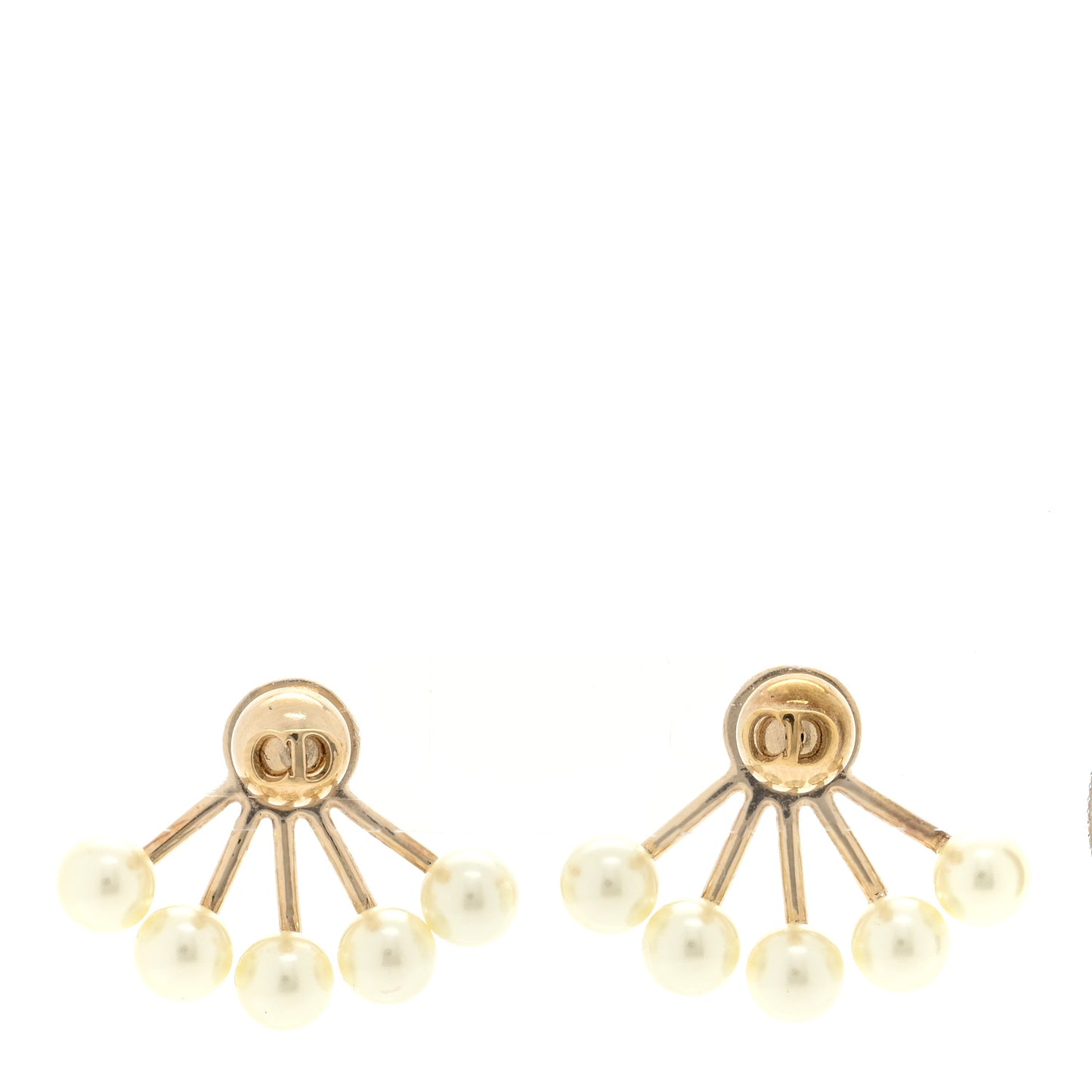 Pearl Petite CD Earrings Gold
