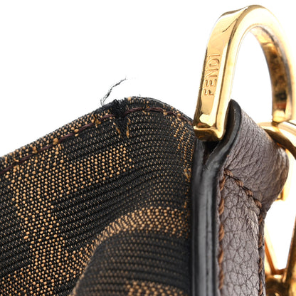 Fendi Zucca Vitello Artic Small Clasp Top Hobo Bag Tobacco Castagna 11 of 13