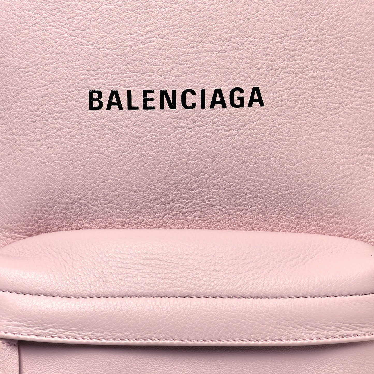 Smooth Calfskin Logo Small Everyday Backpack Light Rose Black