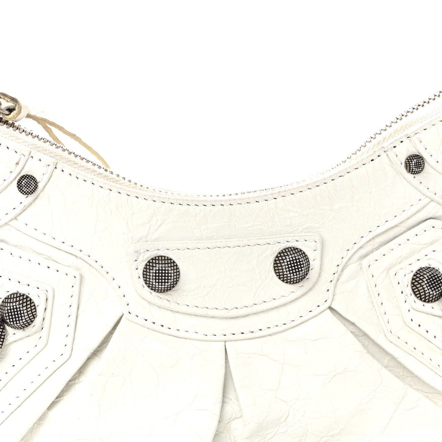 Agneau Arena Le Cagole Shoulder Bag XS Optic White