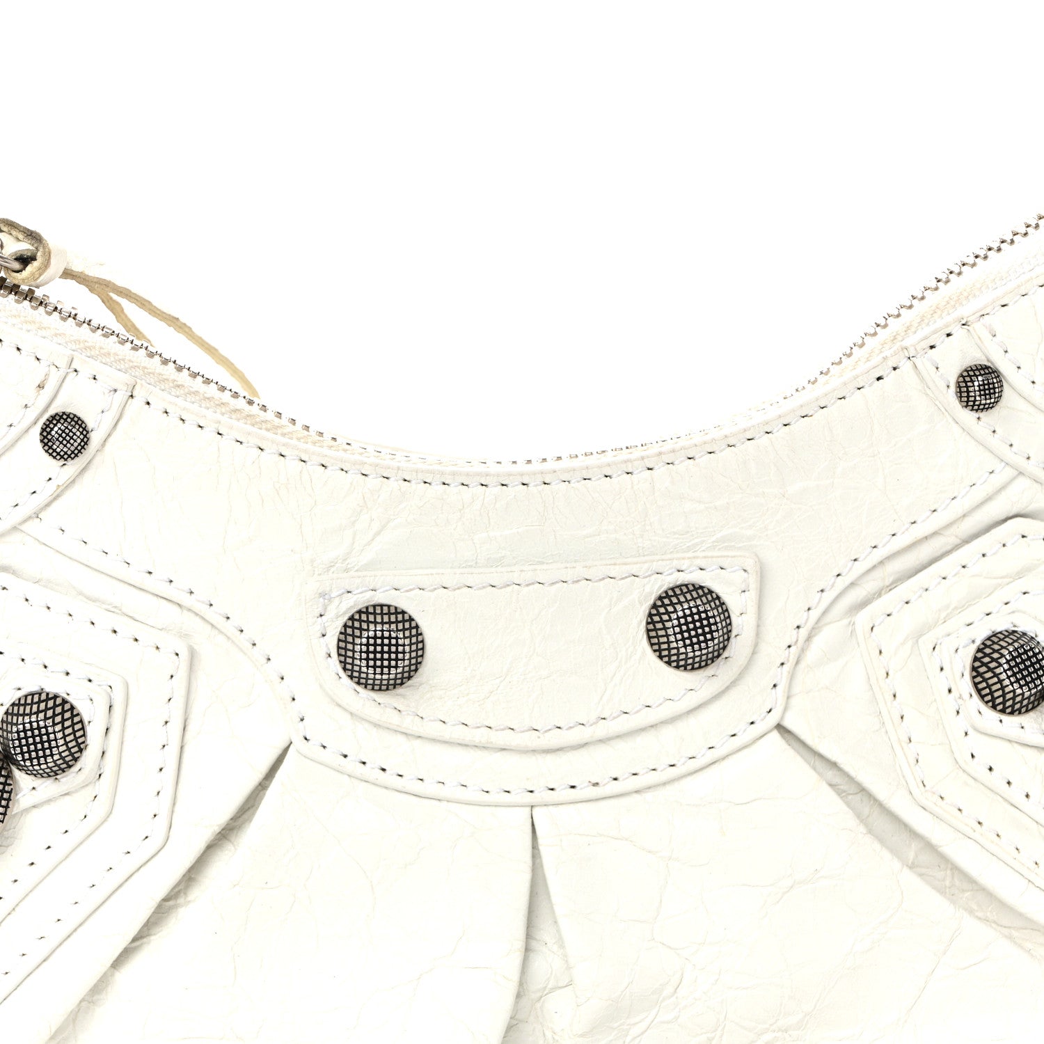 Balenciaga Agneau Arena Le Cagole Shoulder Bag XS Optic White 9 of 12