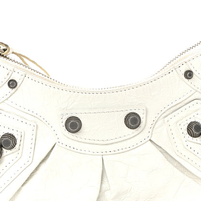 Balenciaga Agneau Arena Le Cagole Shoulder Bag XS Optic White 9 of 12