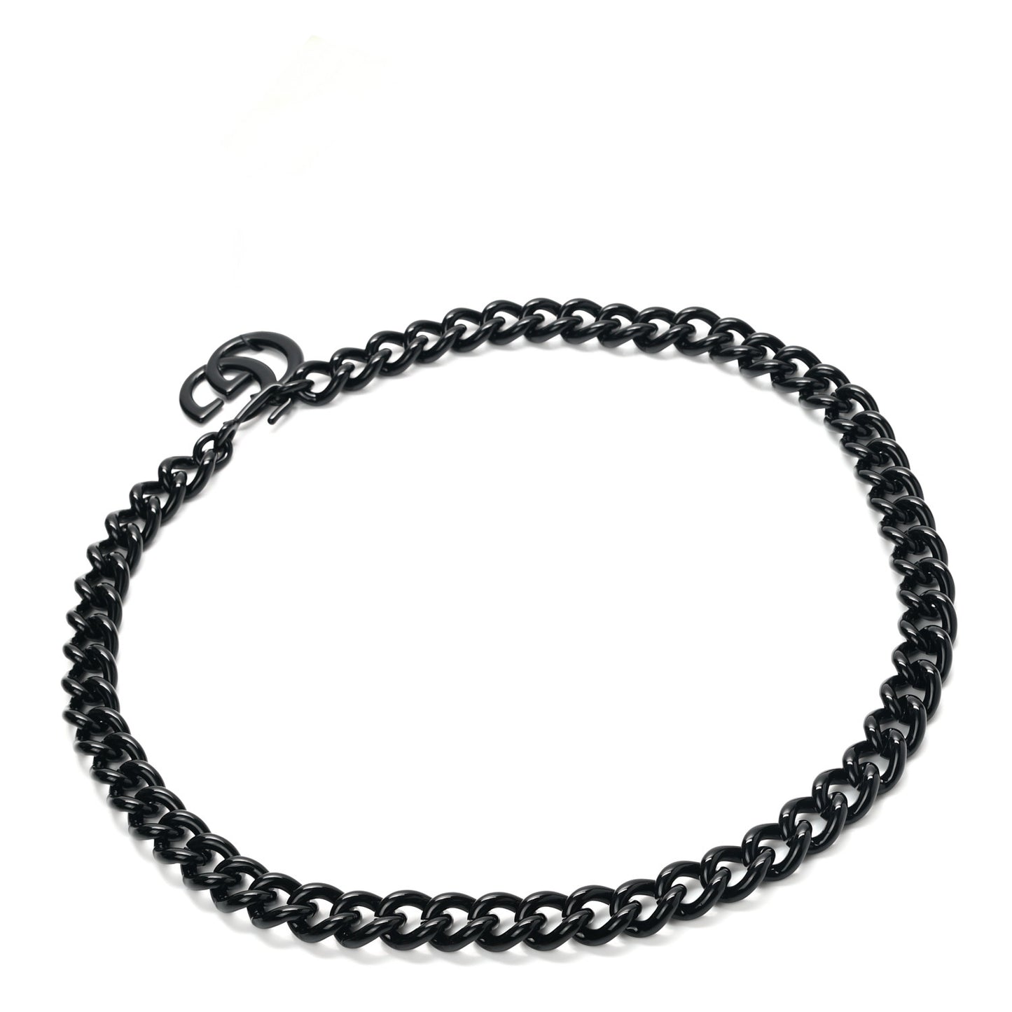 Varnished Metal GG Marmont Chain Belt 95 38 Black