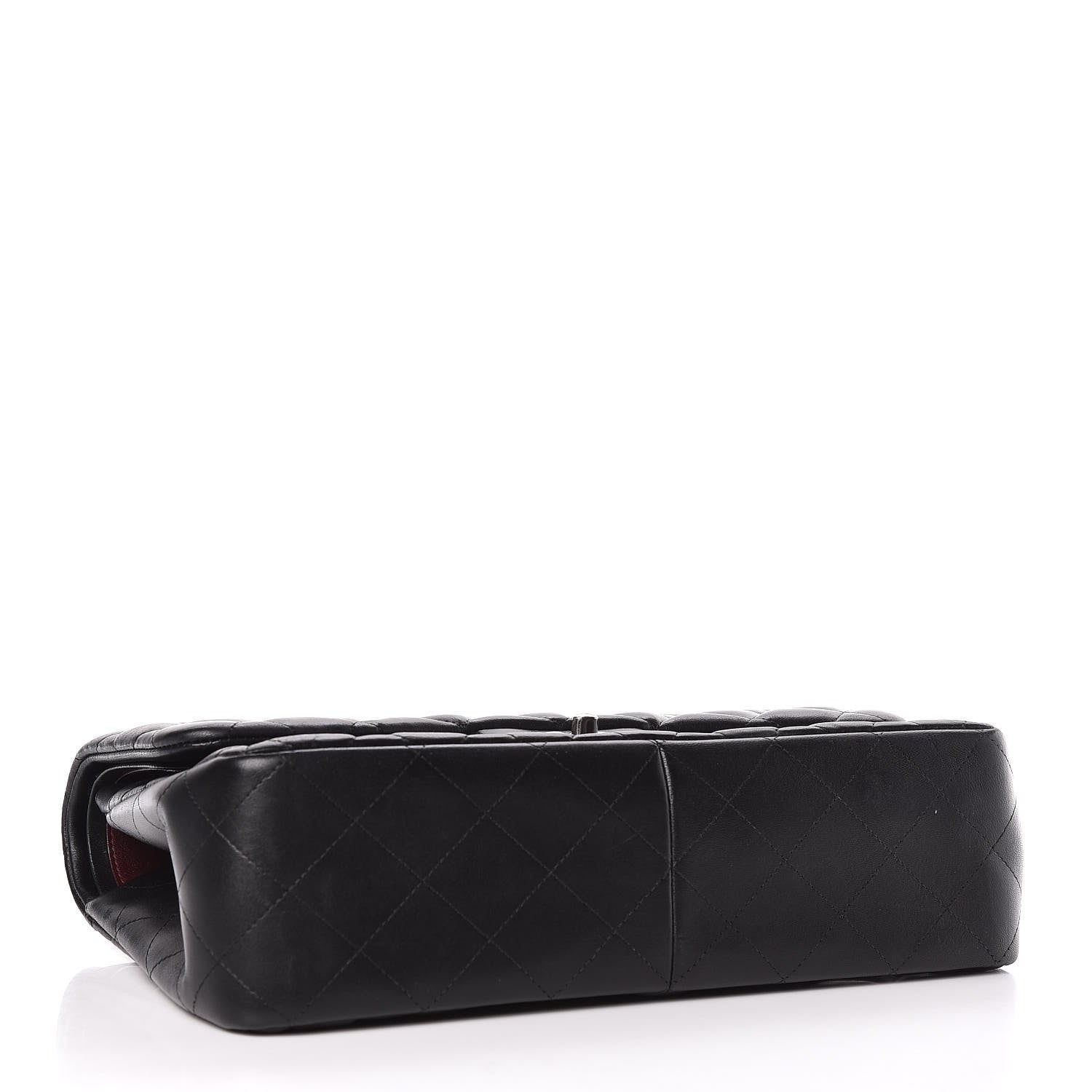Chanel Lambskin Quilted Jumbo Double Flap Black 5 of 13