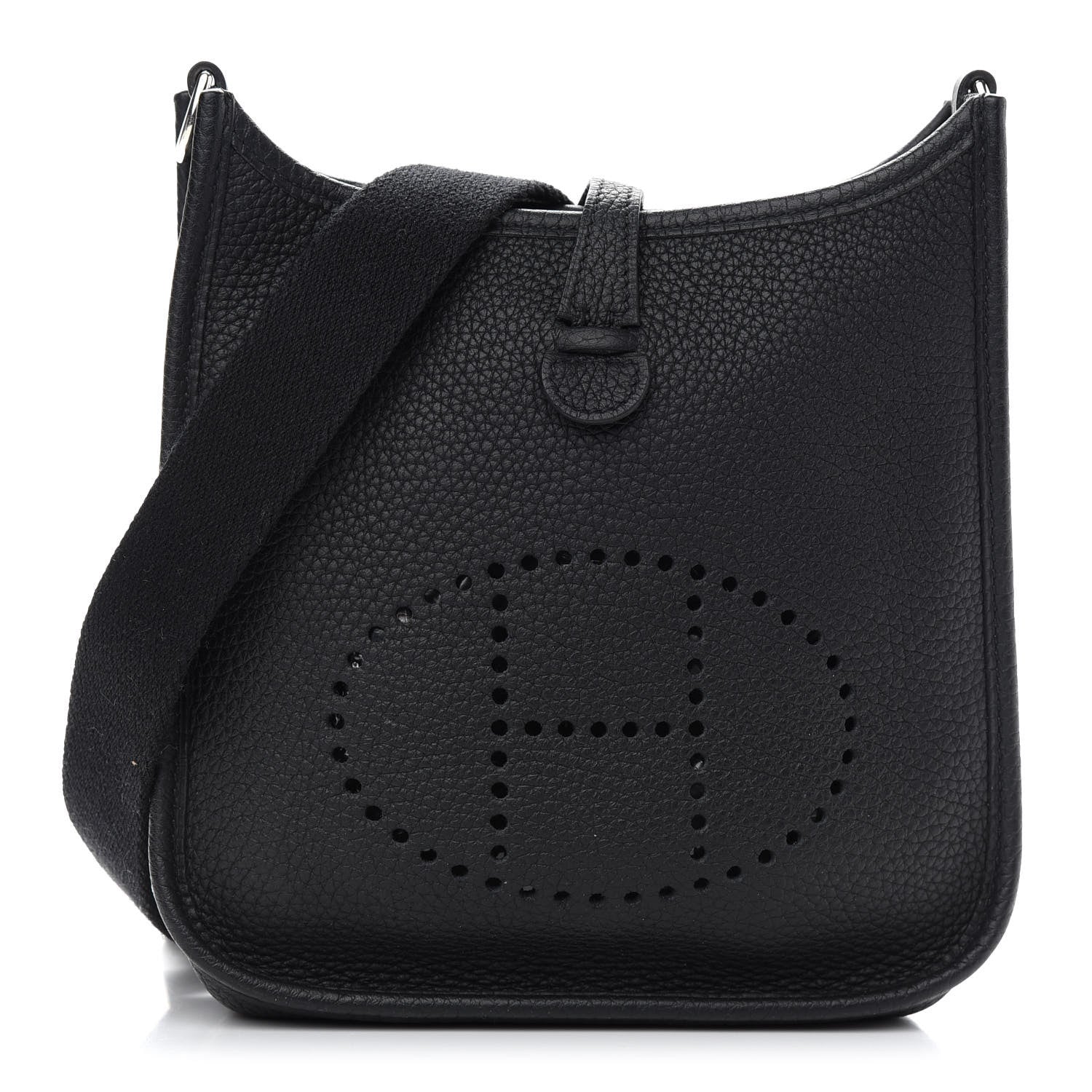 Hermes Taurillon Clemence Evelyne TPM Black 1 of 9