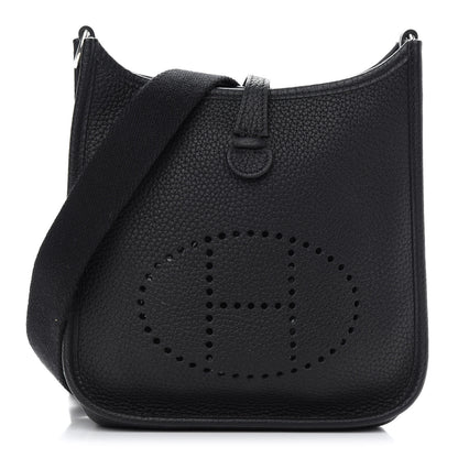 Hermes Taurillon Clemence Evelyne TPM Black 1 of 9