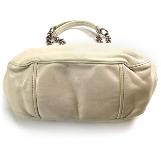 Leather Pleated Shoulder Bag