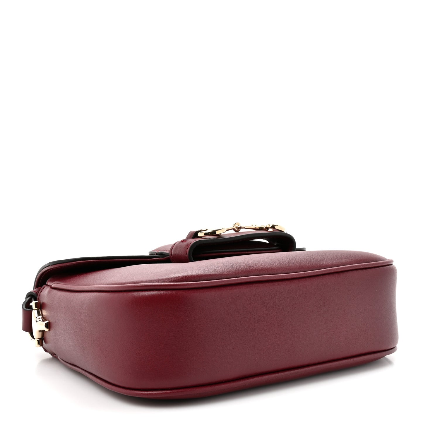 Arabella Calfskin Horsebit 1955 Shoulder Bag Rosso Ancora