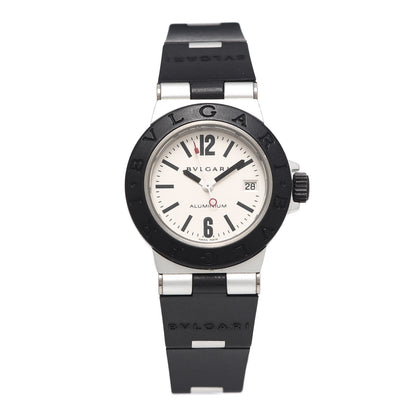 Bulgari Aluminum Rubber 29mm Diagono Quartz Watch 1 of 5