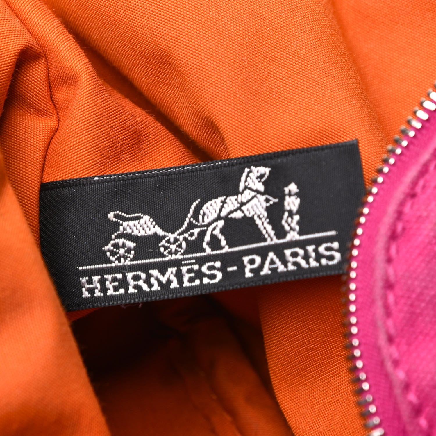 Hermes Cotton Canvas Mini Bolide Travel Cosmetic Pouch 6 of 6