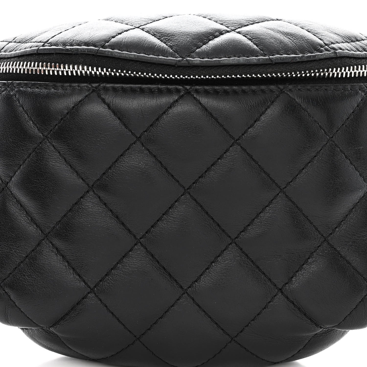 Chanel Lambskin Quilted Waist Belt Bag Black 9 of 11