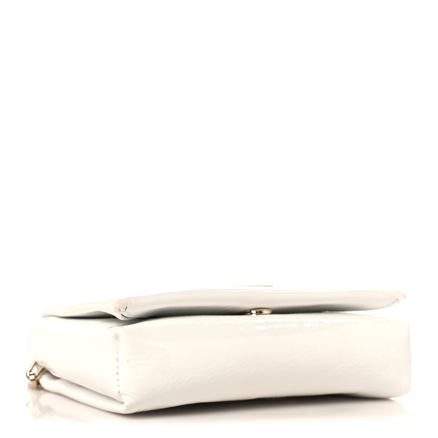 Naplak Patent Calfskin Monochrome Small Loubi54 Shoulder Bag White