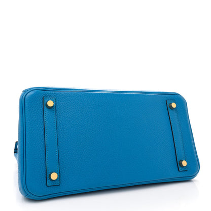 Hermes Togo Birkin 30 Bleu Zanzibar 4 of 11