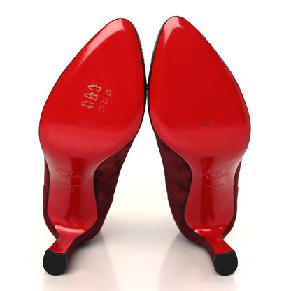 Christian Louboutin Veau Velours Calfskin Jurassic Me In The 90s 85 Ankle Boots 37 Tanin 5 of 7