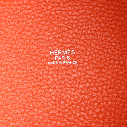 Hermes Taurillon Clemence Picotin Lock 18 PM Feu 6 of 13