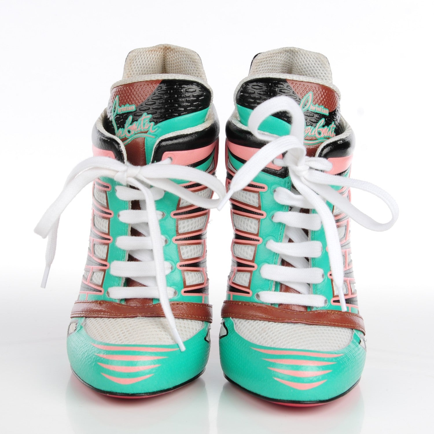 Christian Louboutin Kid Jazz Calfskin Boltina 120 Booties 38