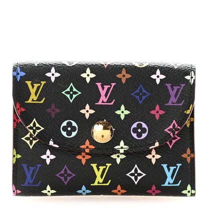 Louis Vuitton Monogram Multicolor Business Card Holder Black Grenade 1 of 7