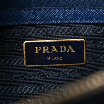 Prada Saffiano Lux Medium Tote Bluette 6 of 9
